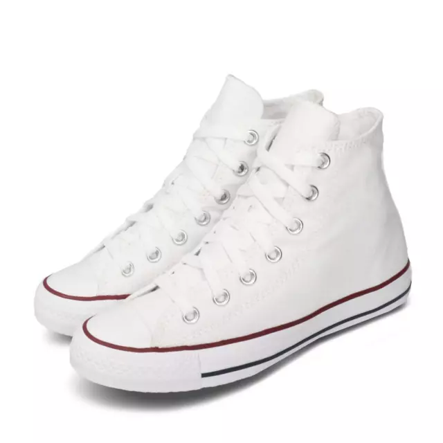 Converse Chuck Taylor All Star Hi Top White Canvas Men Women Unisex Shoes M7650C