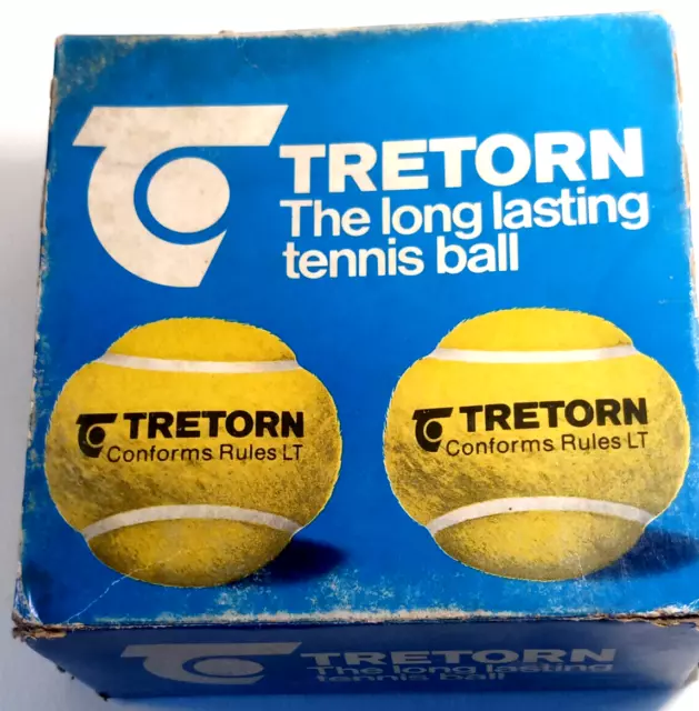 Tretorn-Confezione 4 Palline Da Tennis-Vintage-D'epoca-Da Collezione