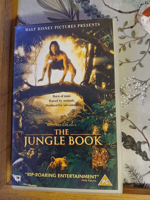 DISNEY LIVE ACTION The Jungle Book VHS Tape PG Family Adventure Classic ...
