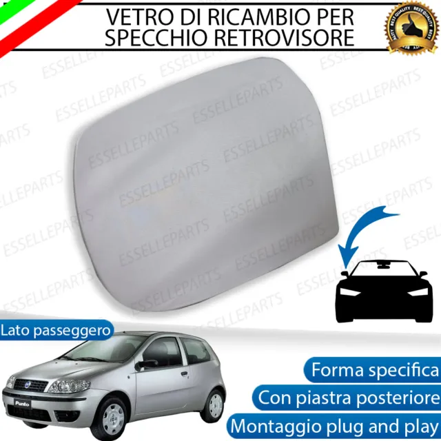 Specchietto Fiat Punto Classic Dal 2007 Vetro Specchio Retrovisore Destro