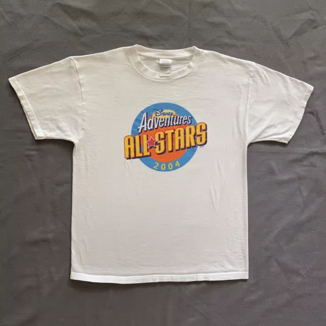 Vintage 2004 Disney Adventures Adult T Shirt Large White All Stars Magazine Y2k Vintage 2004 Disney Adventures Adult T Shirt Large White All Stars Magazine Y2k