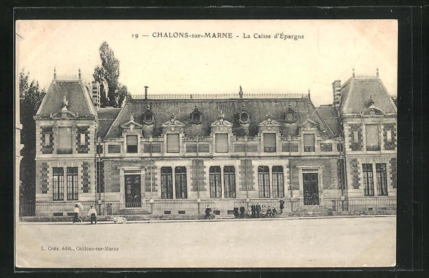 CPA Chalons-sur-Marne, La Caisse d´Epargne