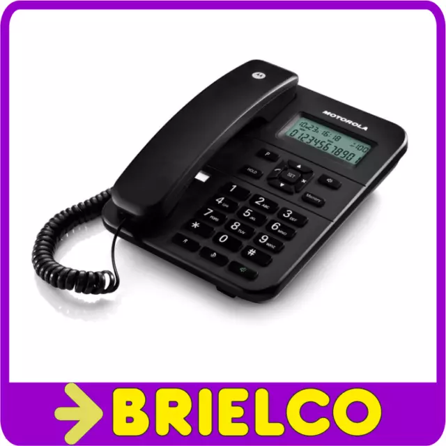 TELEFONO FIJO SOBREMESA CON FUNCIONES BASICAS PANASONIC KX-TS500EX NEGRO  BD5222