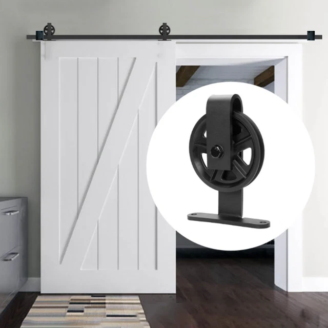 4-16FT Industrial Wheel Top Mount Sliding Barn Wood Door Hardware Track Set Kit