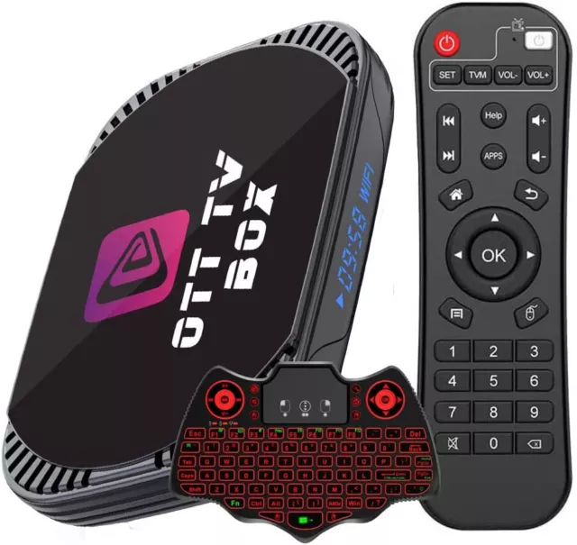 Android 11.0 TV Box MXIII Amlogic S905X4 4GB RAM 32G 1000M 2.4G/5G with keyboard