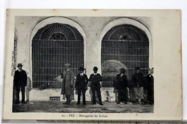 Maroc Fez Menagerie Du Sultan     Cpa Postcard  8805