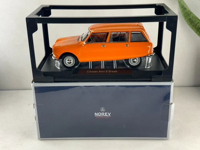 Citroën Ami 8 Break 1975 – Orange Ténéré – Miniature NOREV 1/18 (neuf)