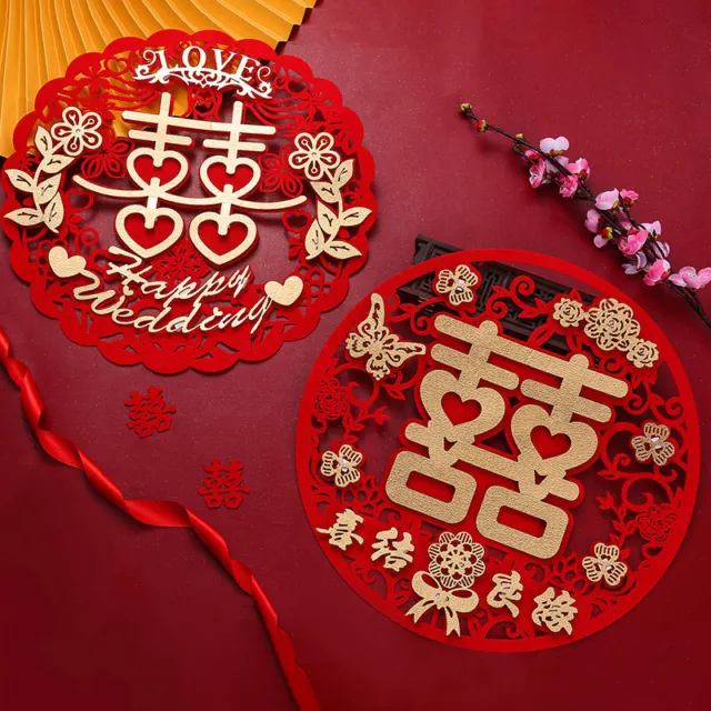 Non-woven Xi Stickers Wedding Special Decoration Sticker 3D Wedding Supplies Sp