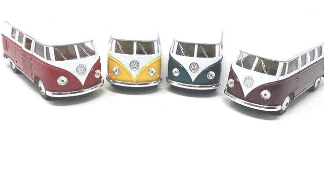 KINSMART 1962 VOLKSWAGEN Classical Bus Ty7511 Diecast Hippy