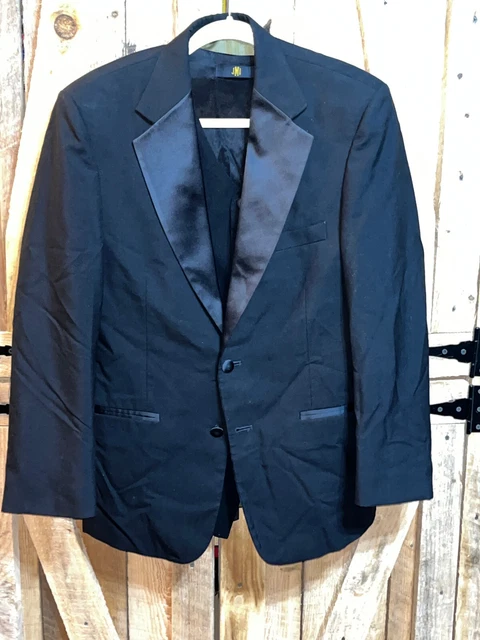 Men's Tuxedo Junction Jacket & Vest - Calvin Michaels - Size Small / Black