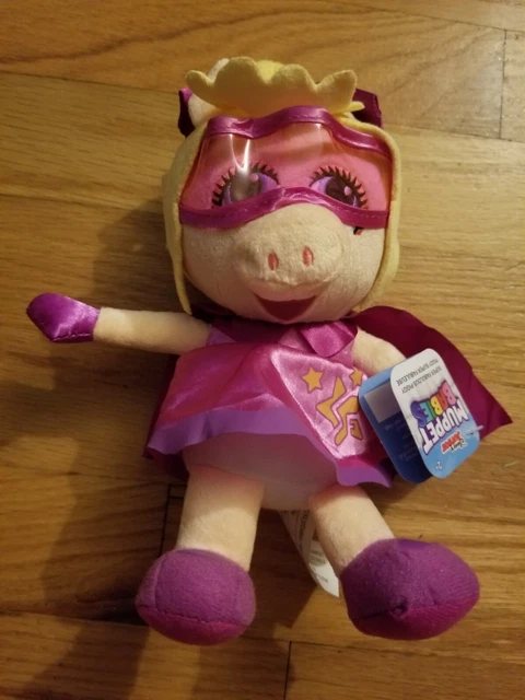 Disney Junior Muppet Babies Super Fabulous Miss Piggy Plush 6" New with Tags D