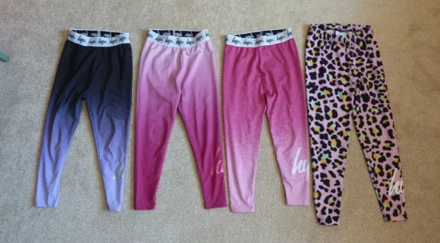 HYPE girls 7-8 yrs leggings x4 pairs bundle