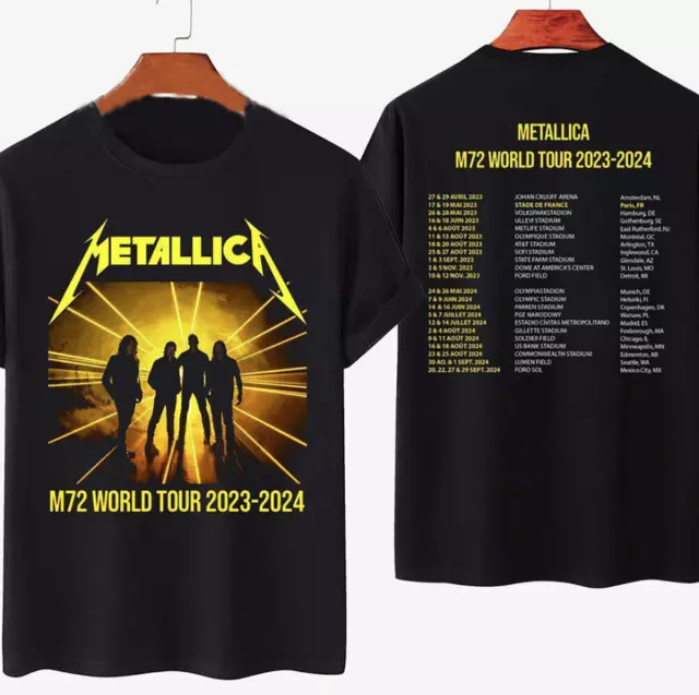 METALLICA M72 WORLD Tour 2023 2024 Concert Shirt, Metallica Band Fan