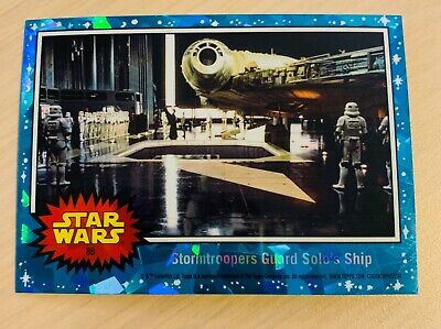 2022 Topps Chrome Sapphire Star Wars Stormtroopers Guard Solo's Ship #88
