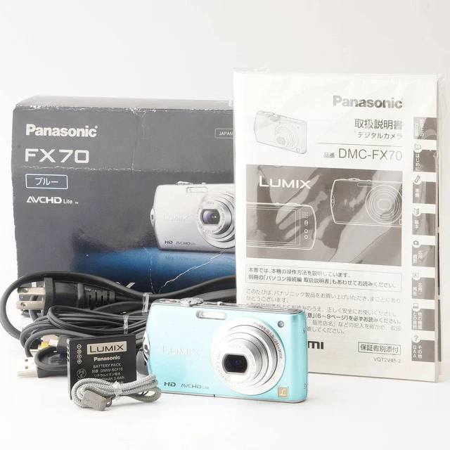 LUMIX DMC-FX70 ブルー　バッテリー2個付 LUMIX DMC-FX70 ブルー バッテリー2個付 - メルカリ