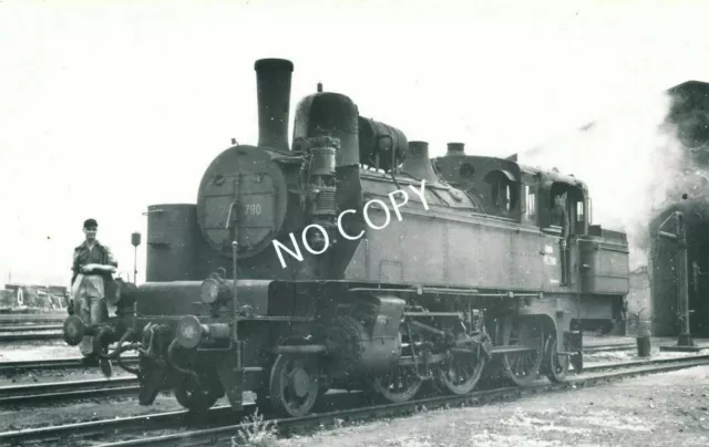 Antiguo Foto Ferrocarril Dampf Lok DB 75 790-C1.58