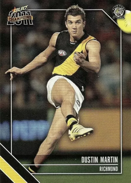 2011 Select Champions Dustin Martin #138 Richmond Tigers Football Card