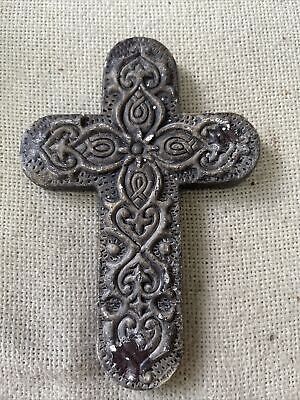 Vintage Ornate Cast Iron Cross