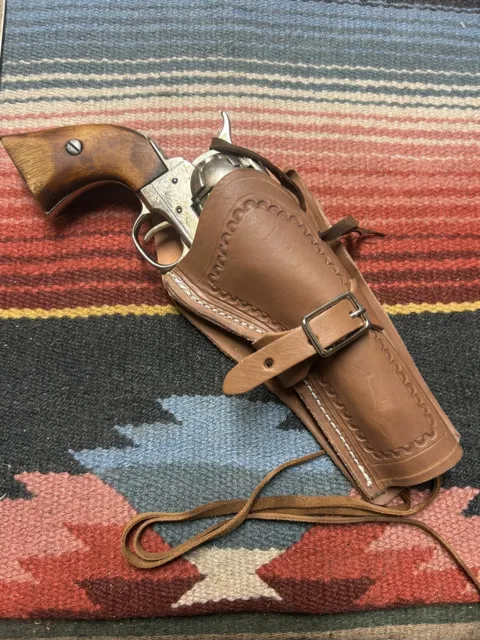 Western FastDraw Cross Draw Holster Fit Colt SAA 1873 Ruger Vaquero Wrangler 5.5