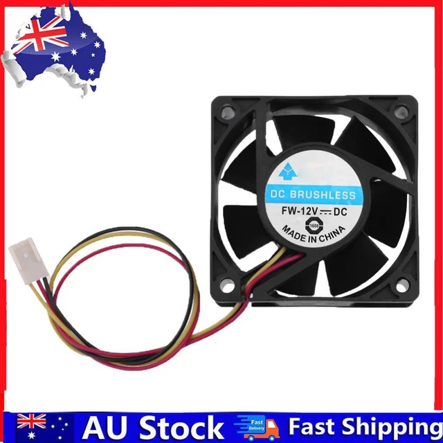 DC Brushless Cooling Fan 12V 60x60x25mm 3 Pin CPU Computer Fan