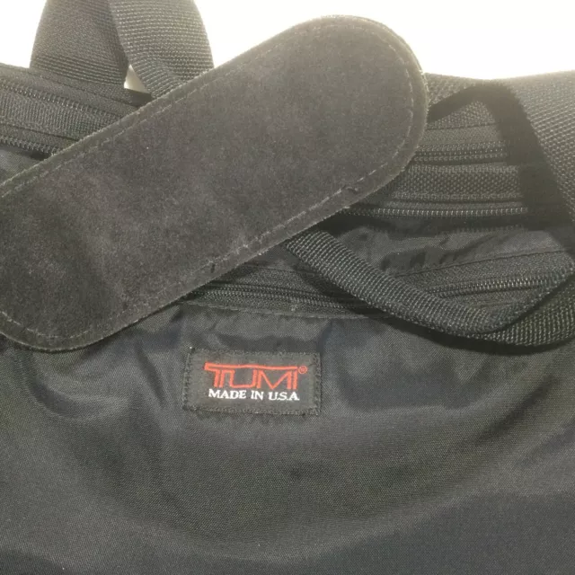 Vintage Tumi USA Black Ballistic Nylon 21” Carry On Weekender Soft Duffel Bag
