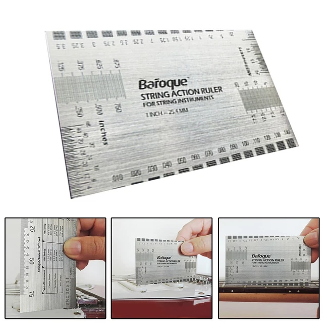 Acheter Jauge D'action De Corde De Guitare, Règle De Hauteur De Corde, Poids Léger
