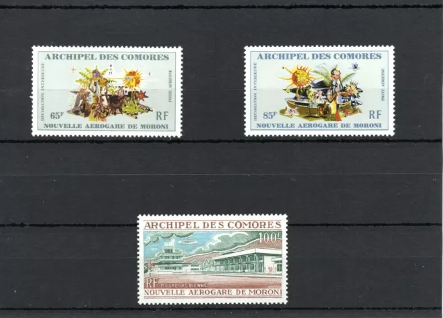 Timbre Archipel Des Comores France Colonie 1972 Pa N°39/41 Neuf** Mnh