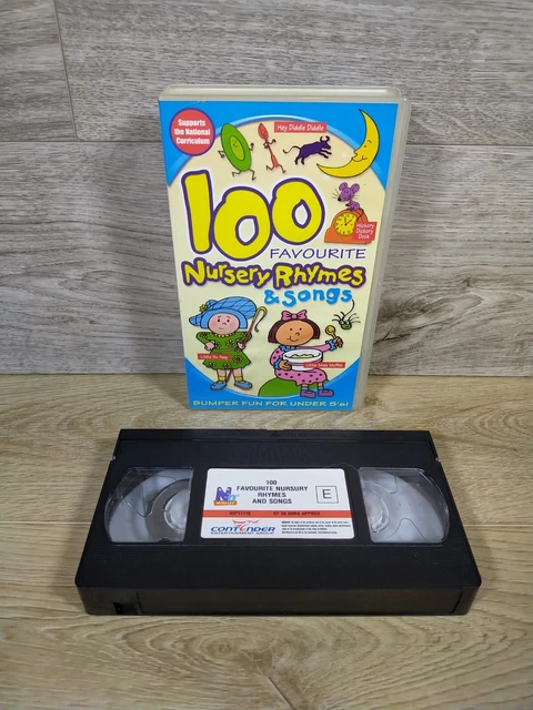 100 CLASSIC FAVOURITE Nursery Rhymes And Songs VHS 2002 Vintage Kids 100-classic-favourite-nursery-rhymes-and-songs-vhs-2002-vintage-kids