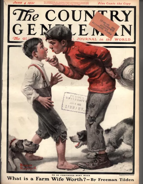 1921 Country Gentleman June 4 - Norman Rockwell; What is a farm wife worth?