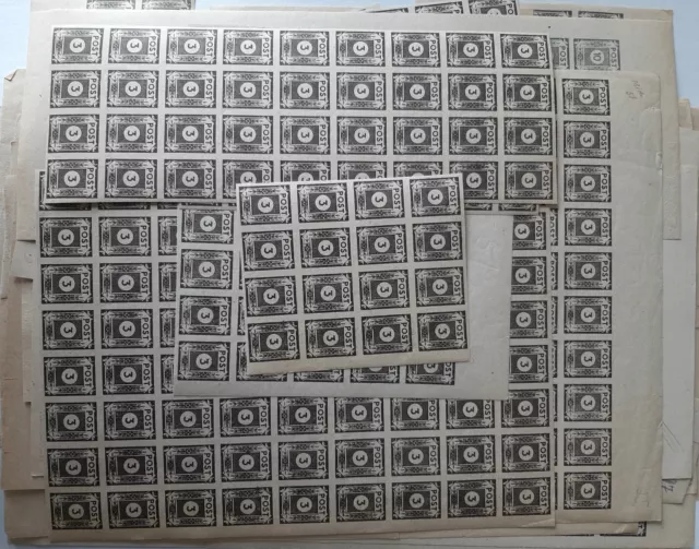 Auflösung Bogenteile/ Einheiten SBZ ** Mi. 51 - 52