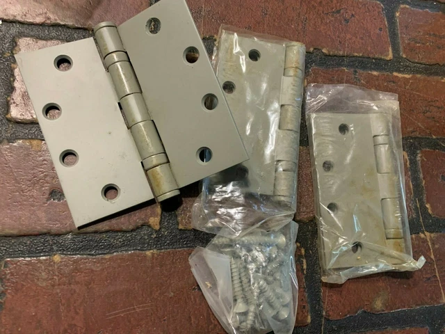 Commercial Door Hinges 4.5 X 4.5 Steel (Box of 3)