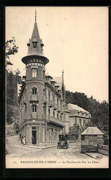 CPA Bagnoles-de-L´Orne, Le Pavillon du Roc au Chien
