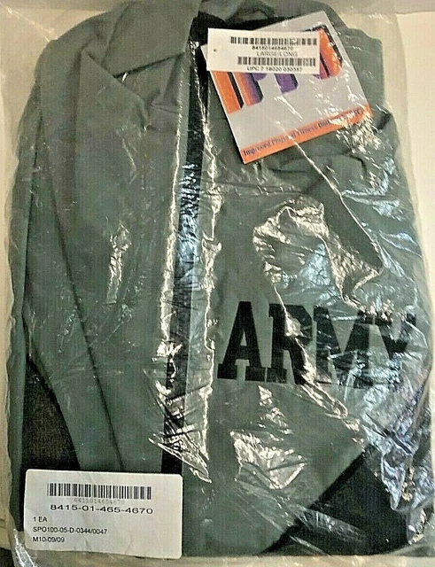 US Army Military Physical Training Fitness PT Uniform Top Sweat Jacket DSCP USGI