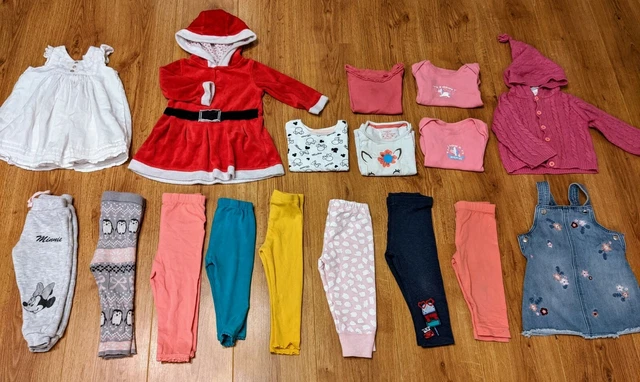 Baby Girl 9-12 Months Clothes Bundle x16 Items TU F&FCarter's Next