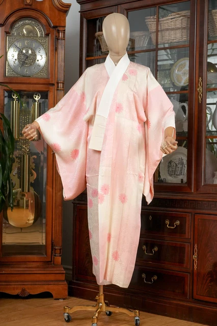 Dear Vanilla Japanese Juban Undergown Women's Kimono Genuine Vintage Mint