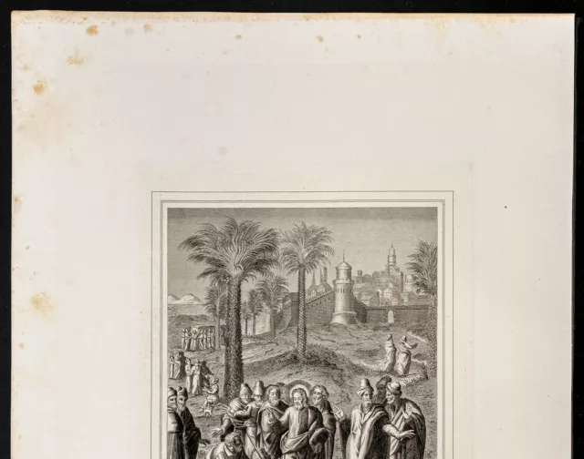 1853 - Bartimée, l’aveugle de Jéricho - Vie de Jésus Christ - Gravure 3