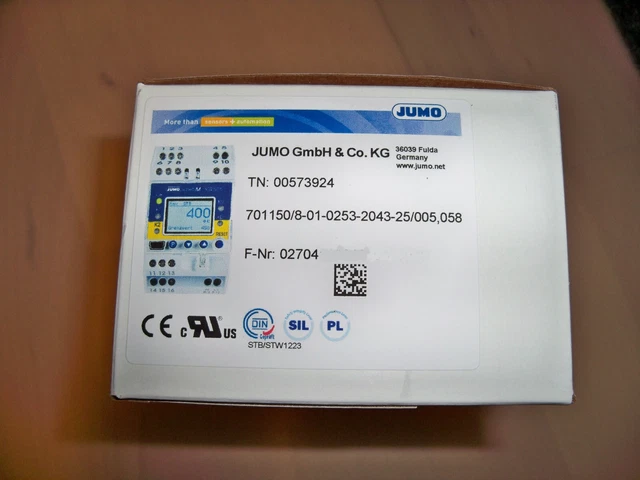 Jumo 701150 SafetyM STB / STW 701150/8-01-0253-2043-25/005,058 NUOVO