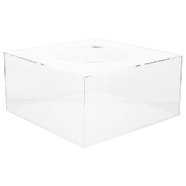 ACRYLIC CLEAR CYLINDER Cake Storage Case Display Stand Household £22.68