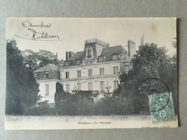 Cpa Le Plessis Trevise (94) Chateau Du Plessis