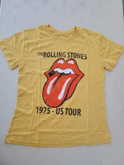 Women's The Rolling Stones Short Sleeve Graphic T-Shirt Mustard