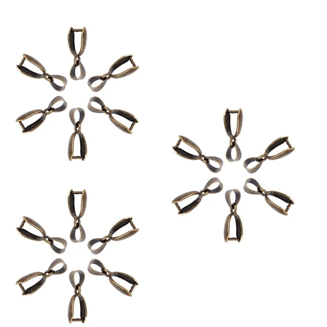 300 piezas de metal enchufe clip fianza cuentas colgante enchufe joyería hágalo usted mismo acceso