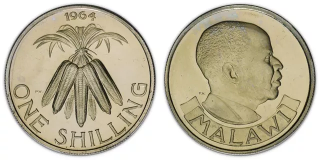 Malawi Shilling 1964 (Choice Proof) *Low Mintage Proof Issue*