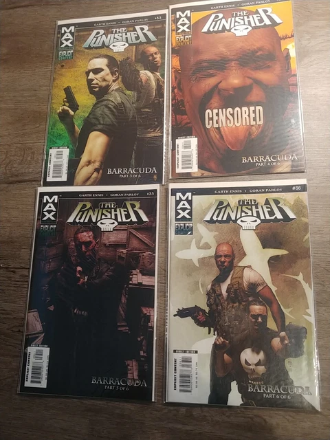 The Punisher Comic Book Lot MARVEL MAX Garth Ennis High Grade 1-36 complete MCU 9