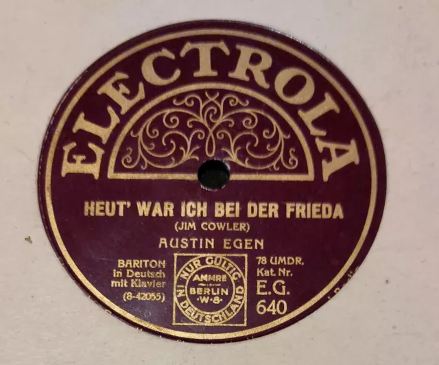 Austin Egen Electrola Schellackplatte