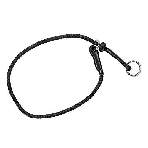 Cuello de estrangulamiento Dingo Gear para entrenamiento de perros hecho a mano de cable con un limitador,