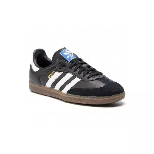 Adidas Originals Samba Og Leather Mens Trainers Uk Sizes Uk 5-12 Black White