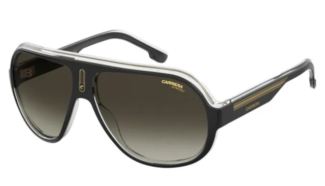 Carrera Speedway Black Gold Sunglasses Sport Racing Designer Retro UV Protect