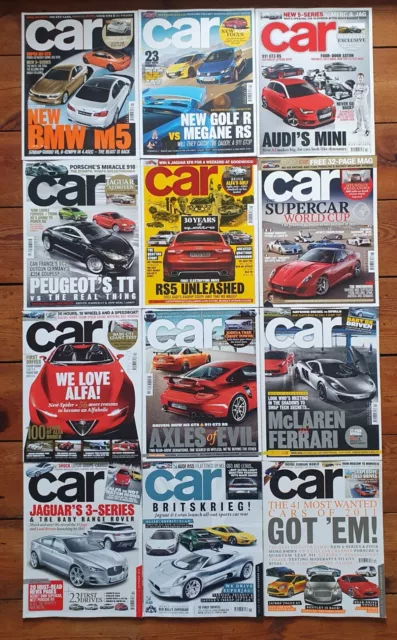 CAR Magazine - Complete Year - Jan-Dec 2010 - 12 Copies - Very Good Condition