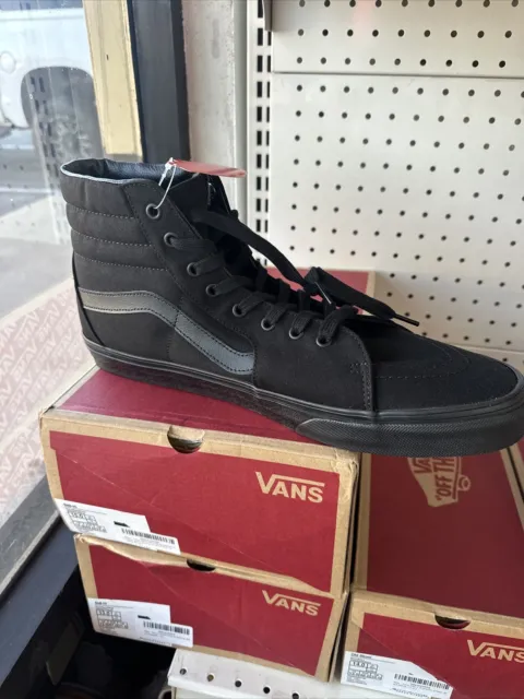 Vans SK8 HI Men/Women Black Canvas High Top Skateboard Shoes