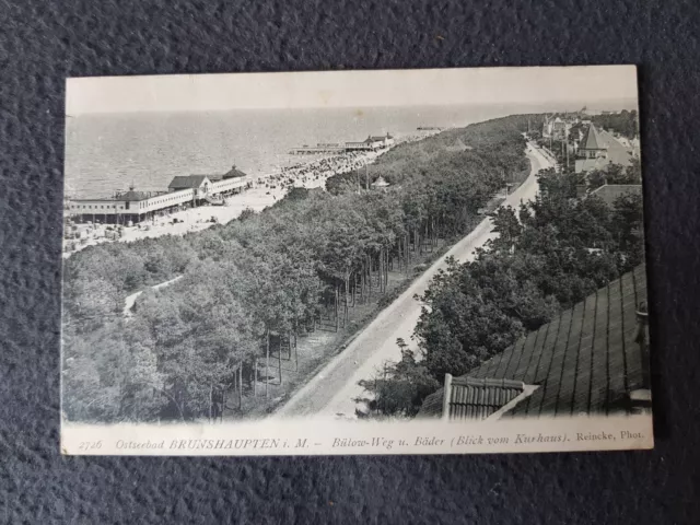 AK Ostseebad  Brunshaupten i. M. , Bülow - Weg  , 1914